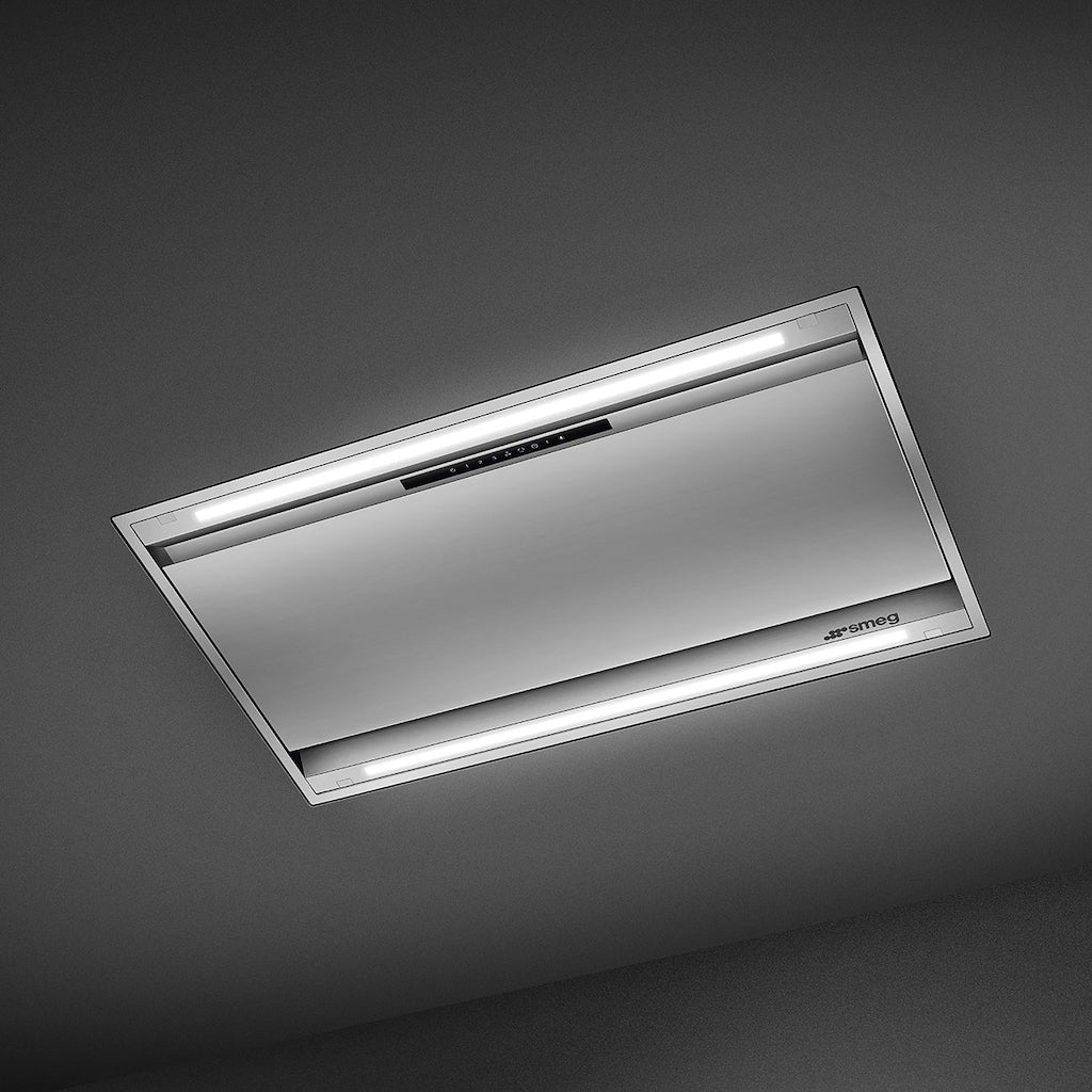 Smeg KLT9L4X 90cm Ceiling Hood in Stainless Steel with Auto Vent 2.0