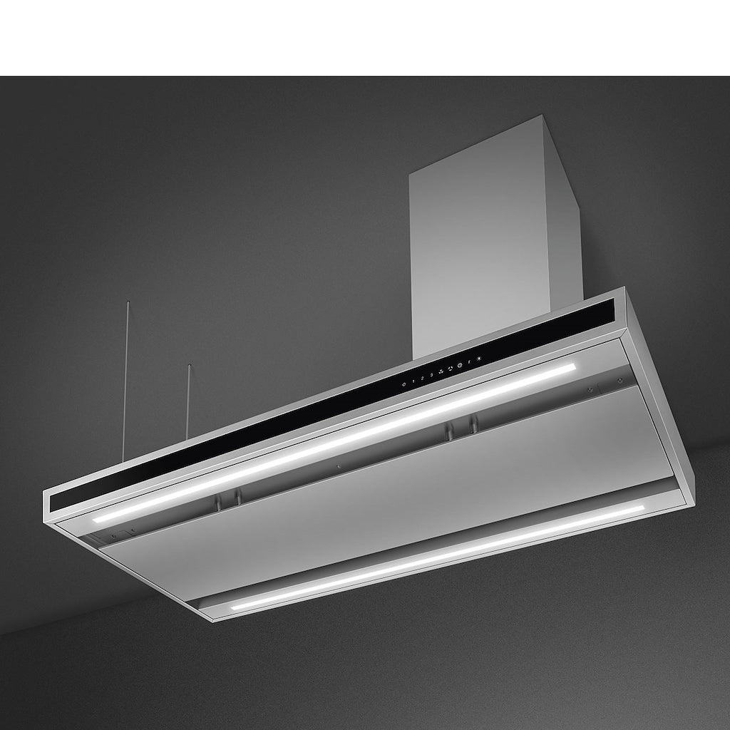 Smeg KLTI12L4X 120cm Alta Island Hood in Stainless Steel Auto Vent 2.0