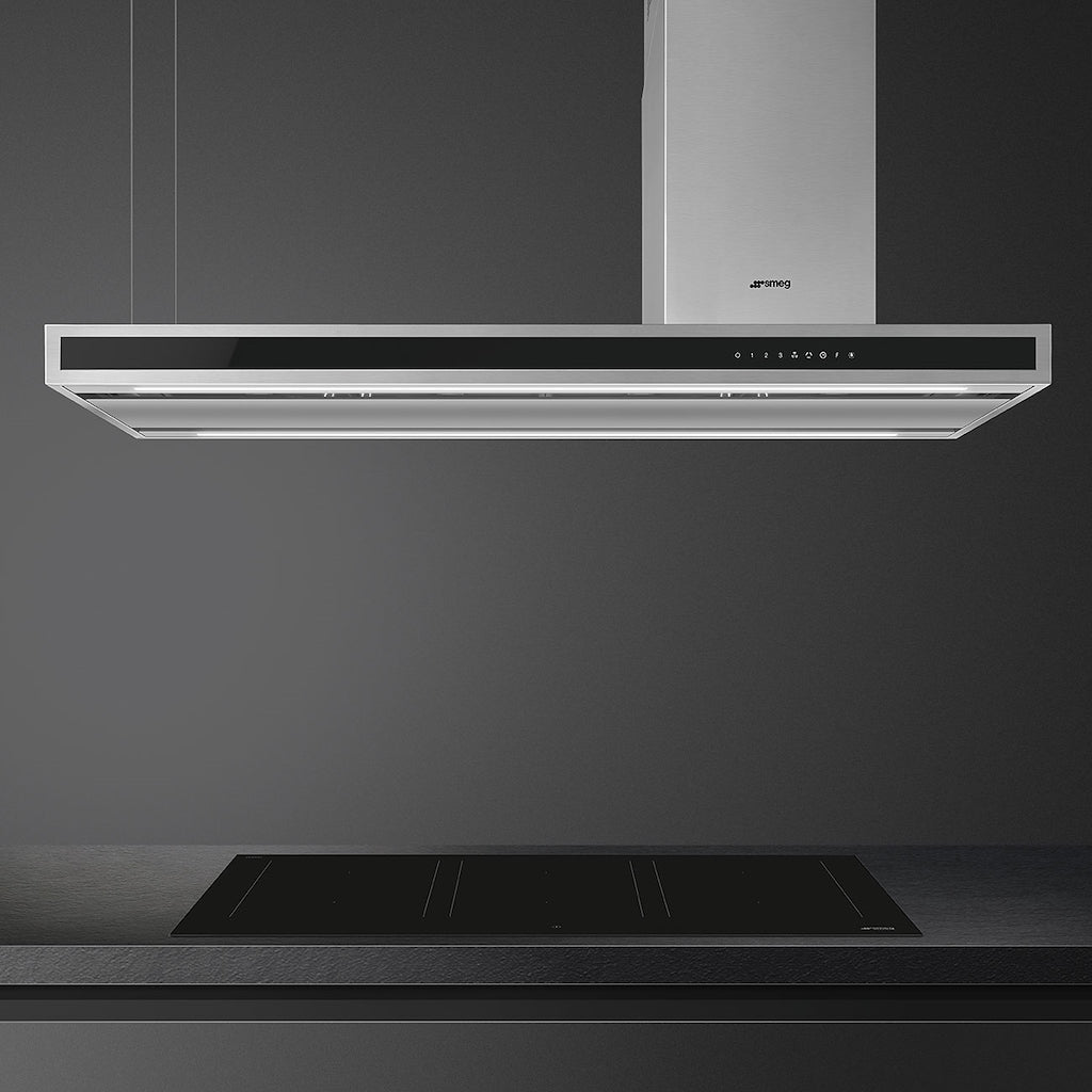 Smeg KLTI12L4X 120cm Alta Island Hood in Stainless Steel Auto Vent 2.0