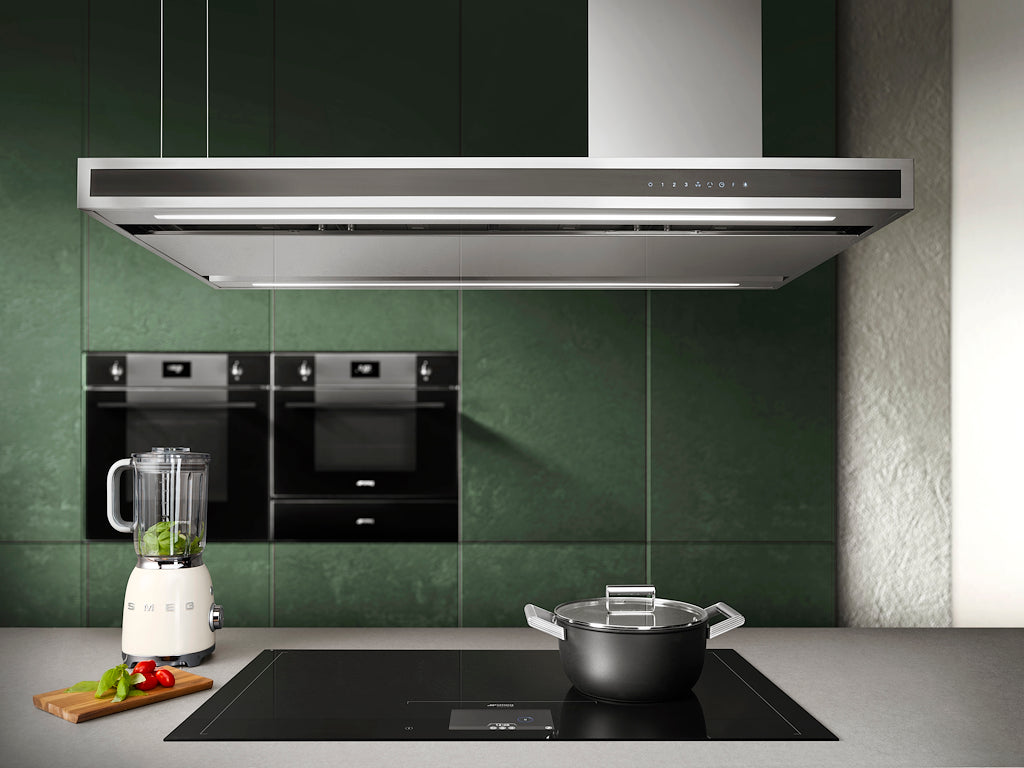 Smeg KLTI12L4X 120cm Alta Island Hood in Stainless Steel Auto Vent 2.0