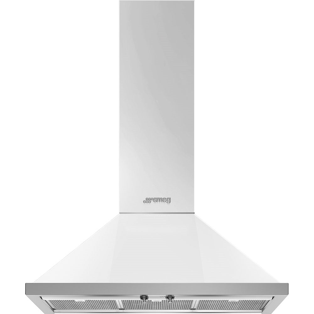 Smeg KPF9WH 90cm Portofino Chimney Hood, White