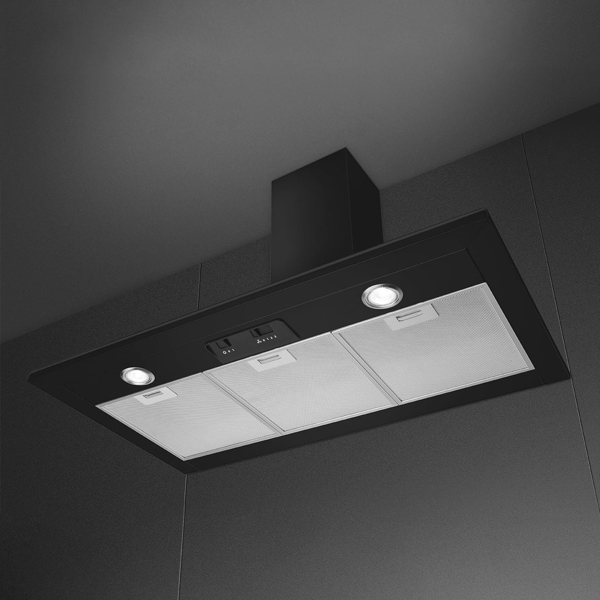 Smeg KSED95MBL 90cm Canopy Cooker Hood - Matte Black
