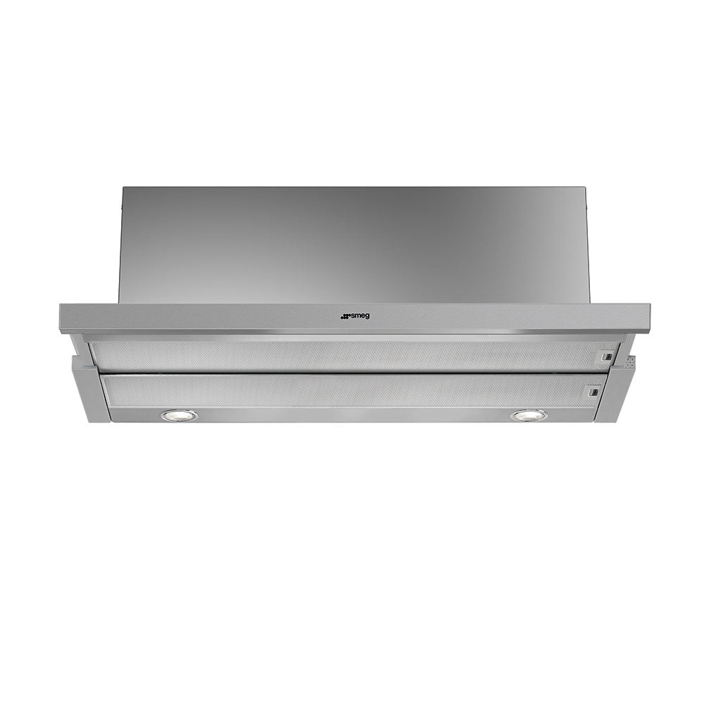 Smeg KSET900XE 90cm Telescopic Hood with Stainless Steel Front Panel