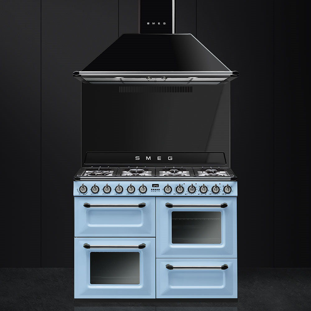 Smeg KT110BLE 110cm Victoria Chimney Hood, Black