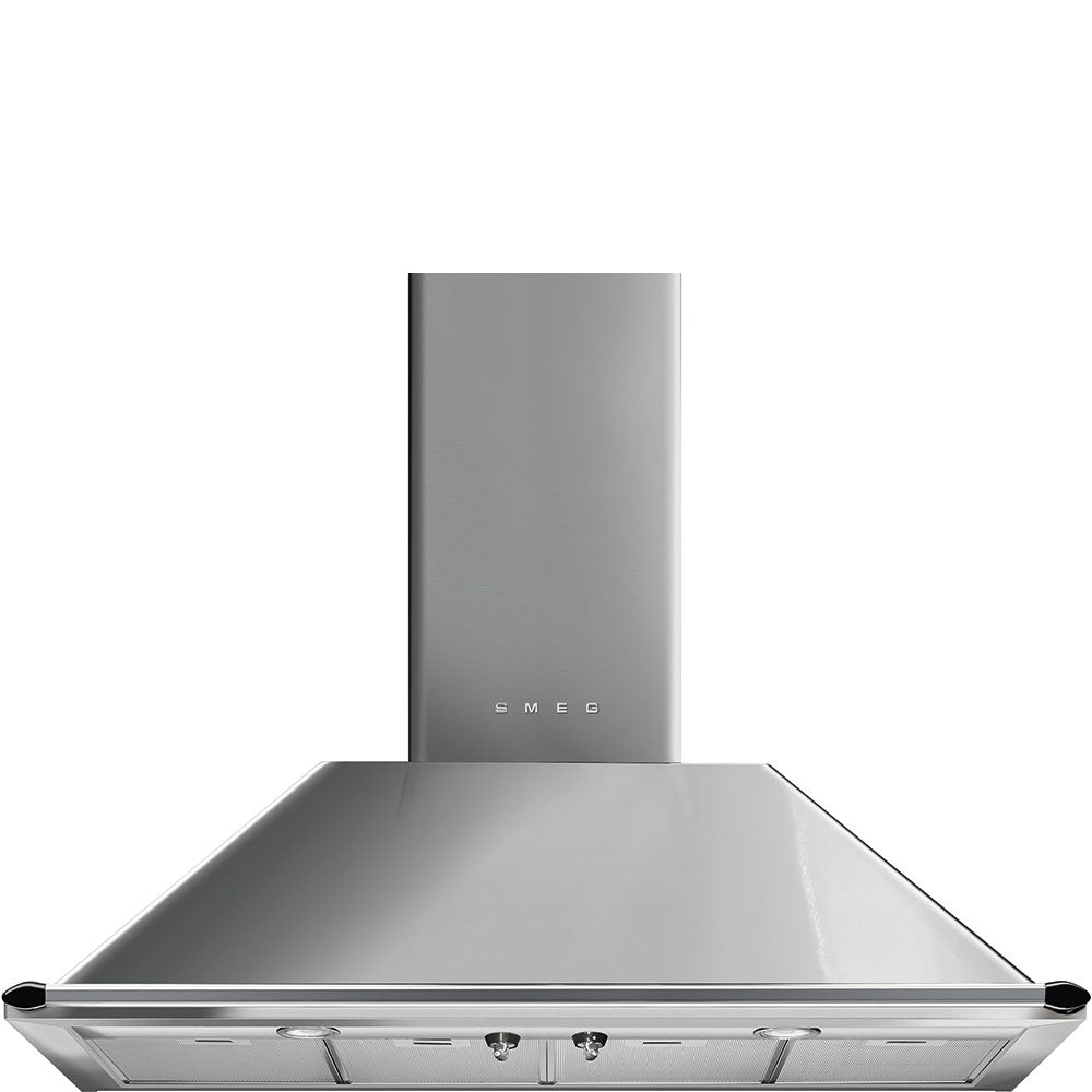 Smeg KTR110XE 110cm Victoria Chimney Hood, Stainless Steel