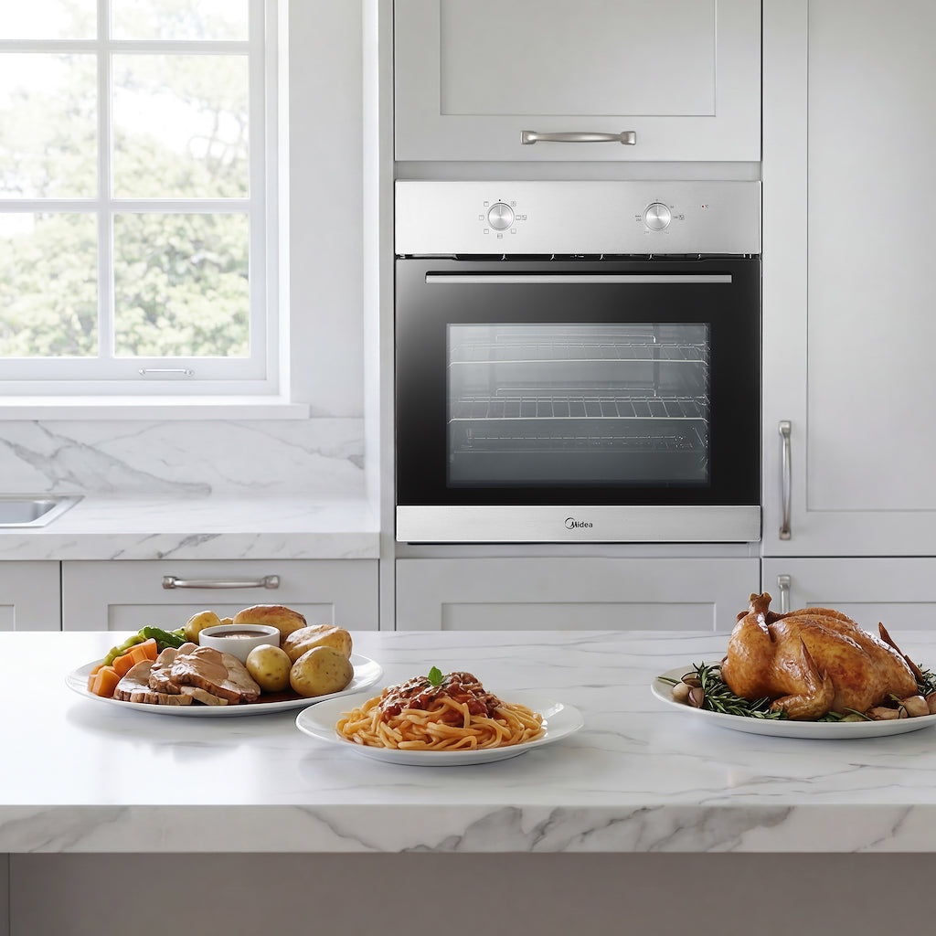 Midea Xpress MBO65M40M04E-SS Static Built-In Single Oven - Stainless Steel - A Rated