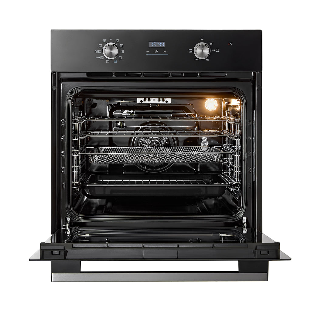 Midea Xpress Fry MBO65M90D2C-BK Multifunction Built-In Single Oven with Catalytic Liners - Black - A+ Rated