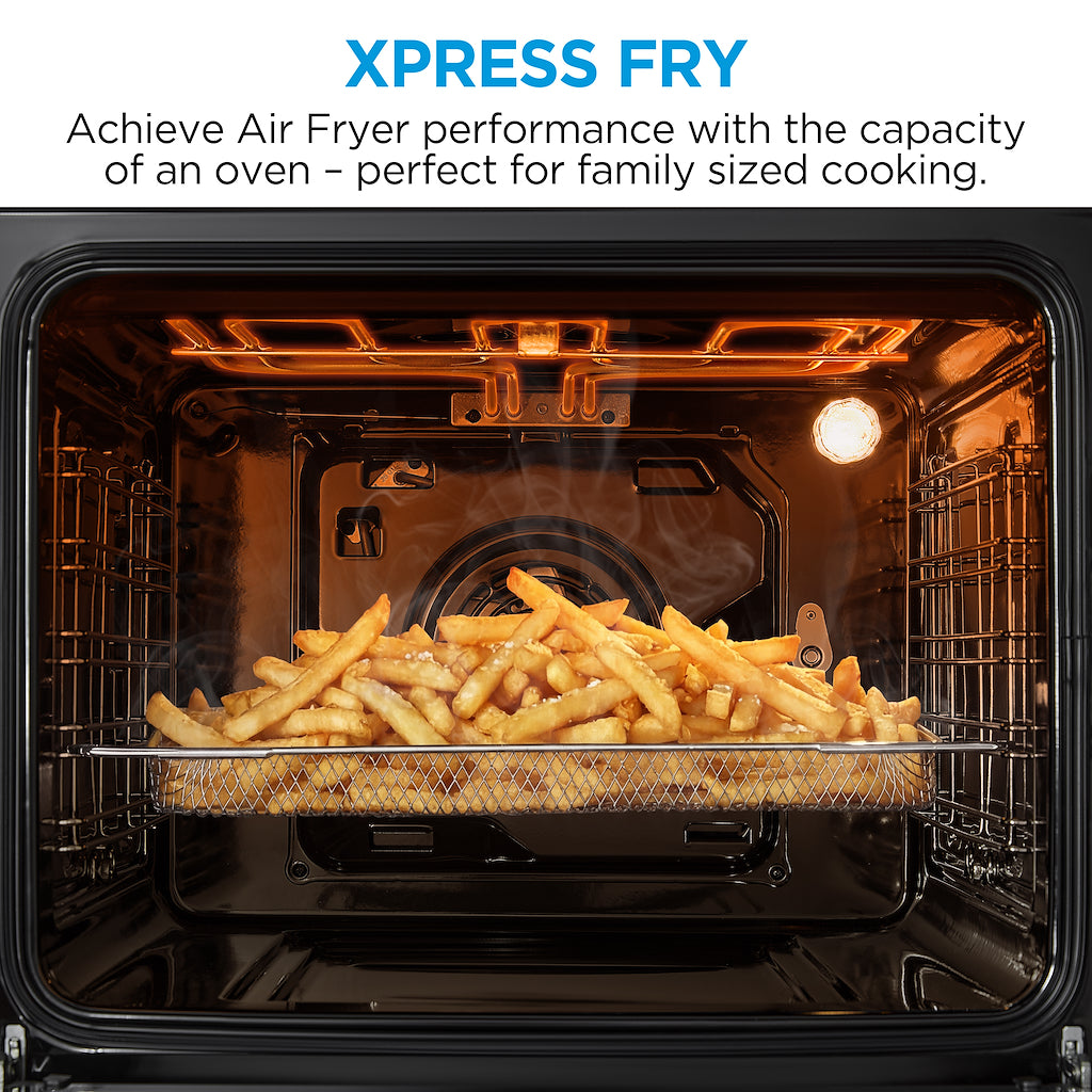 Midea Xpress Fry MBO65M90D2C-BK Multifunction Built-In Single Oven with Catalytic Liners - Black - A+ Rated