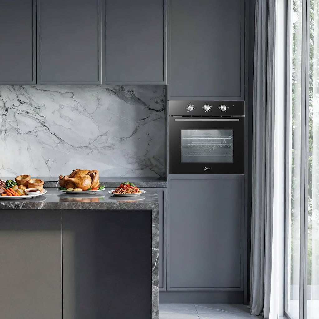 Midea Xpress MBO65M90M1-BK Fan Built-In Single Oven - Black - A Rated