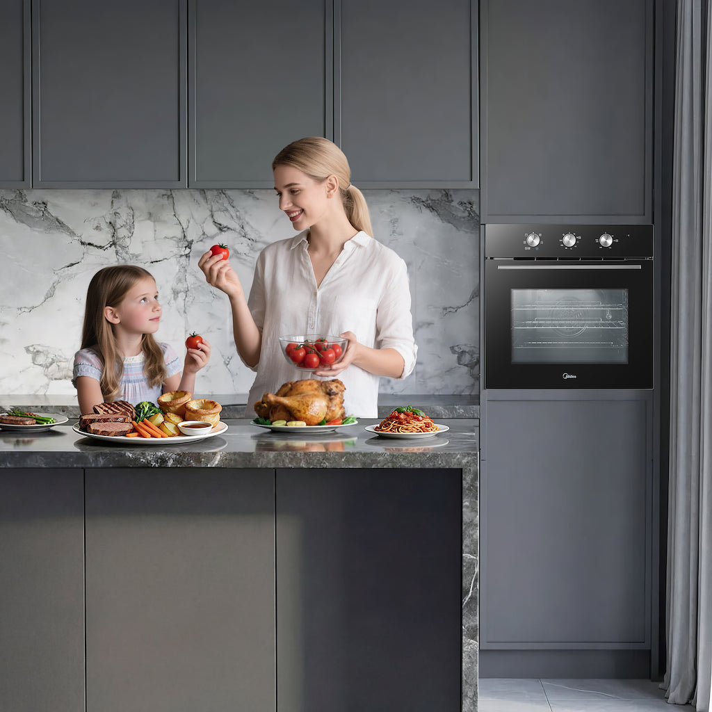 Midea Xpress MBO65M90M1-BK Fan Built-In Single Oven - Black - A Rated