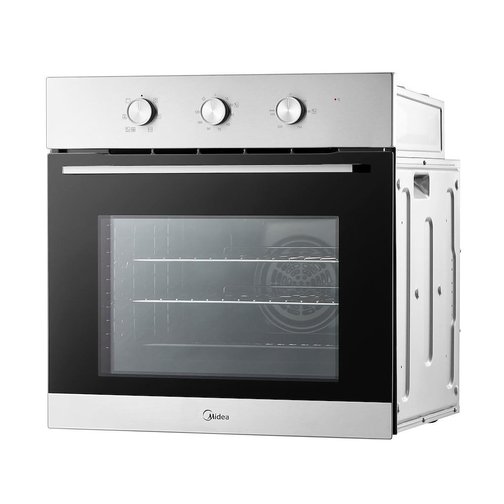 Midea Xpress MBO65M90M1-SS Fan Built-In Single Oven - Stainless Steel - A Rated