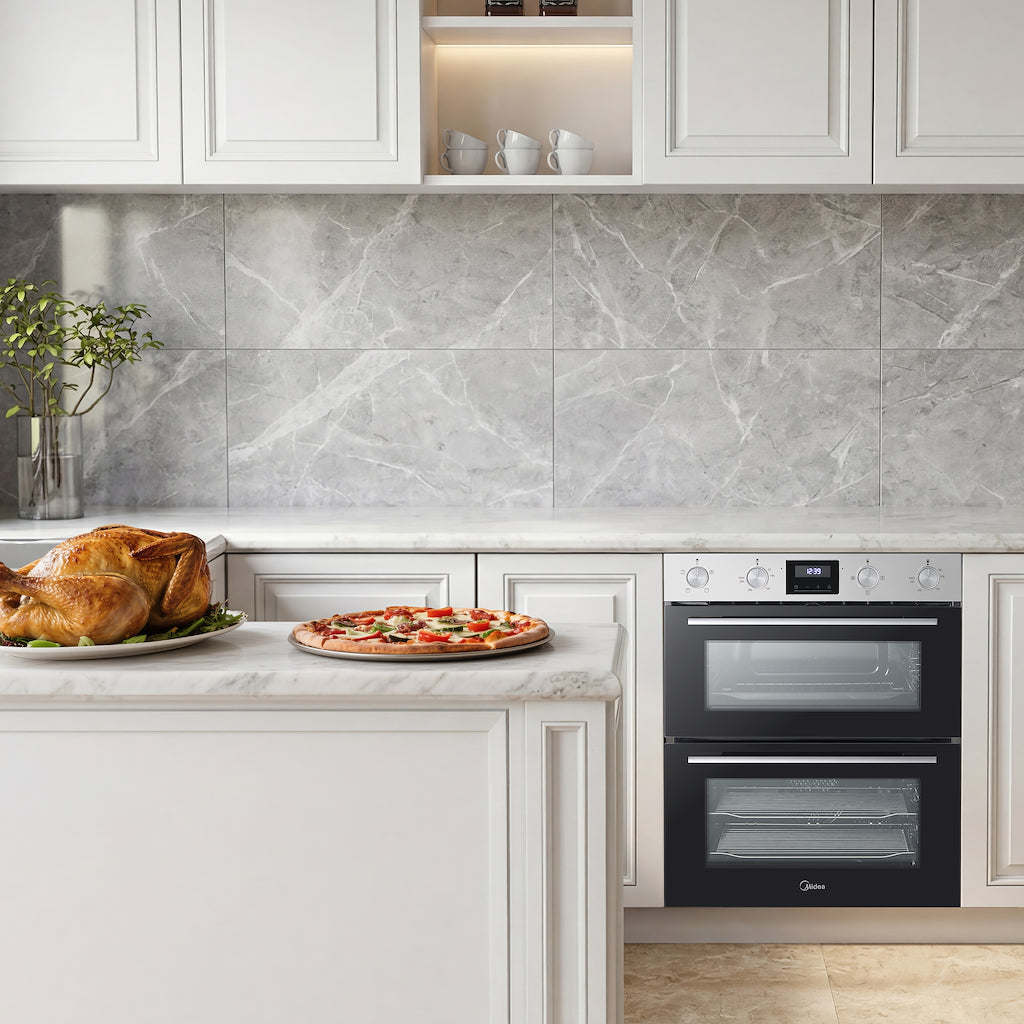 Midea MBOD50M3AD0-SS Fan Built-Under Double Oven - Stainless Steel - AA Rated
