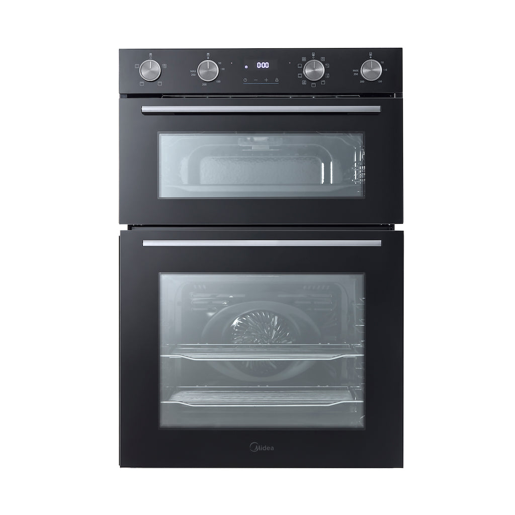 Midea MBOD70M30D0-BK Multifunction Built-In Double Oven - Black - AA Rated