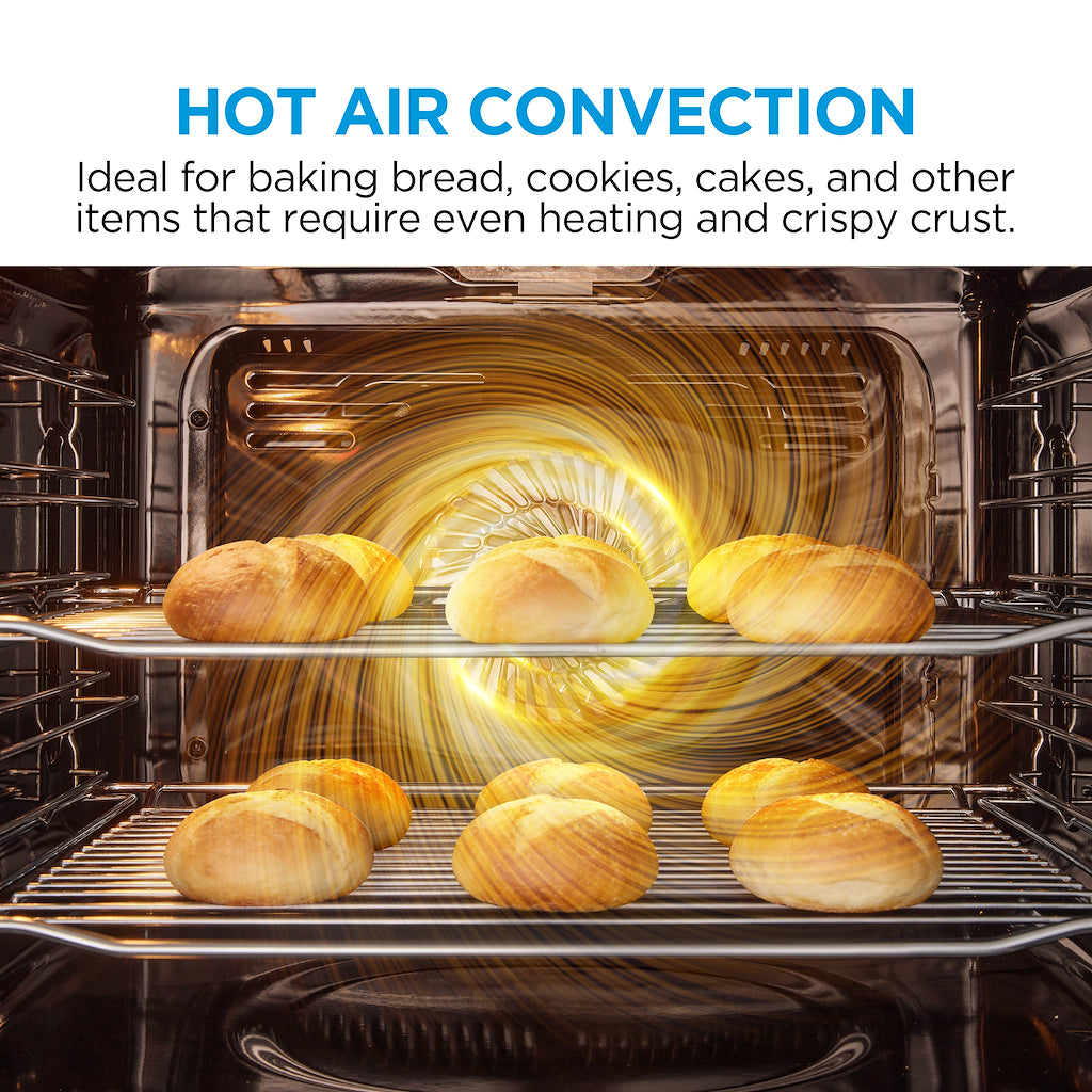 Midea MBOD70M30D0-SS Multifunction Built-In Double Oven - Stainless Steel - AA Rated