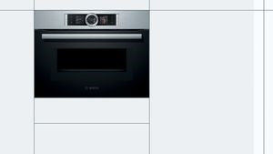 Bosch CMG656BS1, Built-in compact oven with microwave function