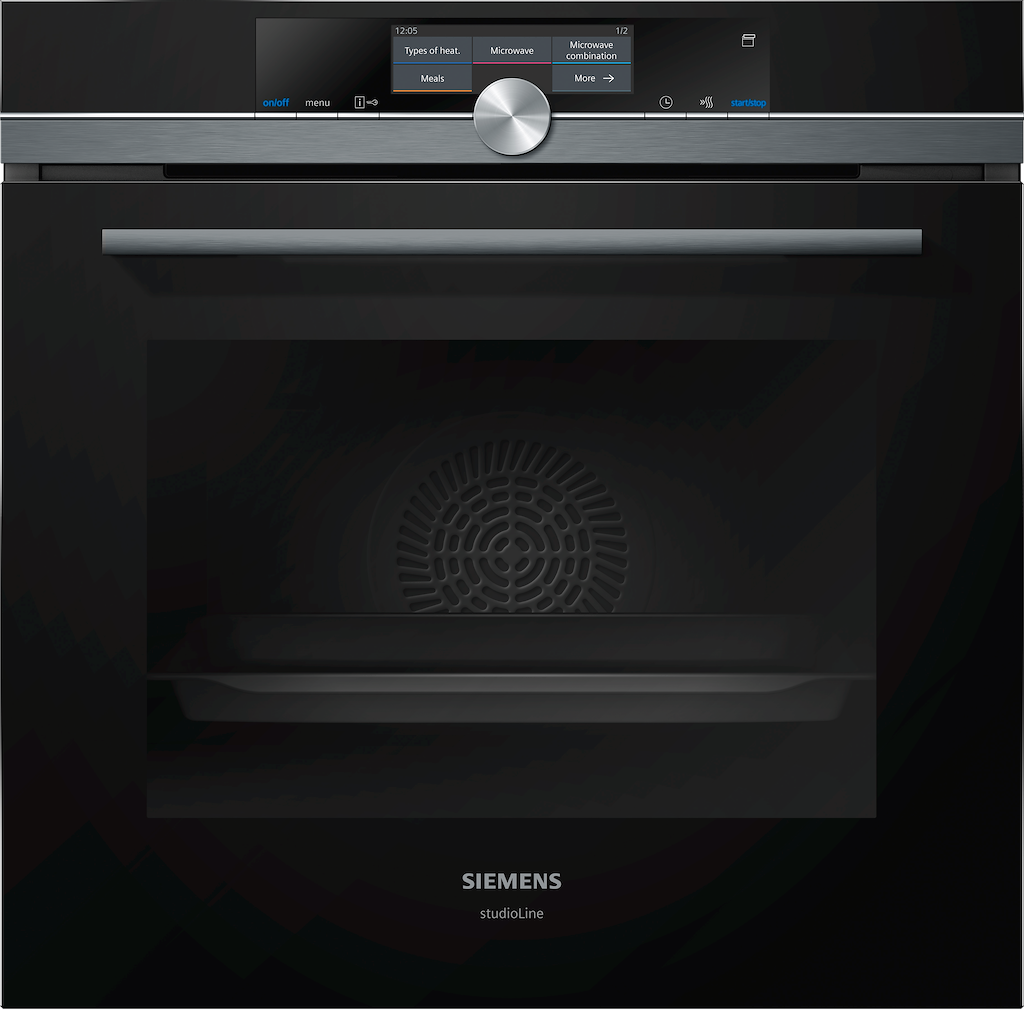 Siemens HN878G4B0, Built-in oven with added steam and microwave function