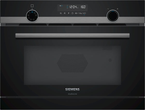 Siemens CP465AGB0B, Built-in compact microwave with steam function