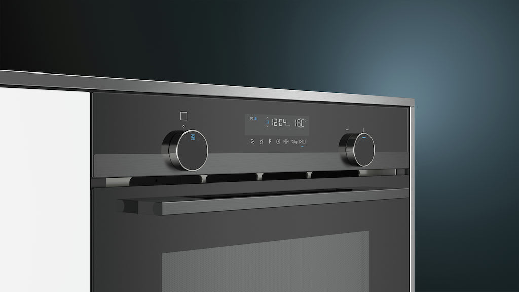 Siemens CP465AGB0B, Built-in compact microwave with steam function
