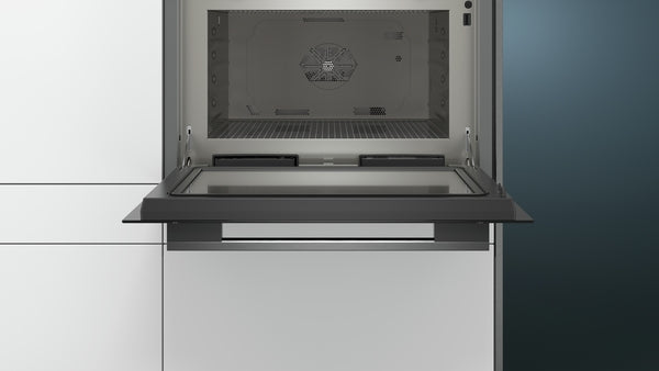 Siemens CP465AGB0B, Built-in compact microwave with steam function