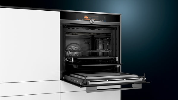 Siemens HN878G4B0, Built-in oven with added steam and microwave function