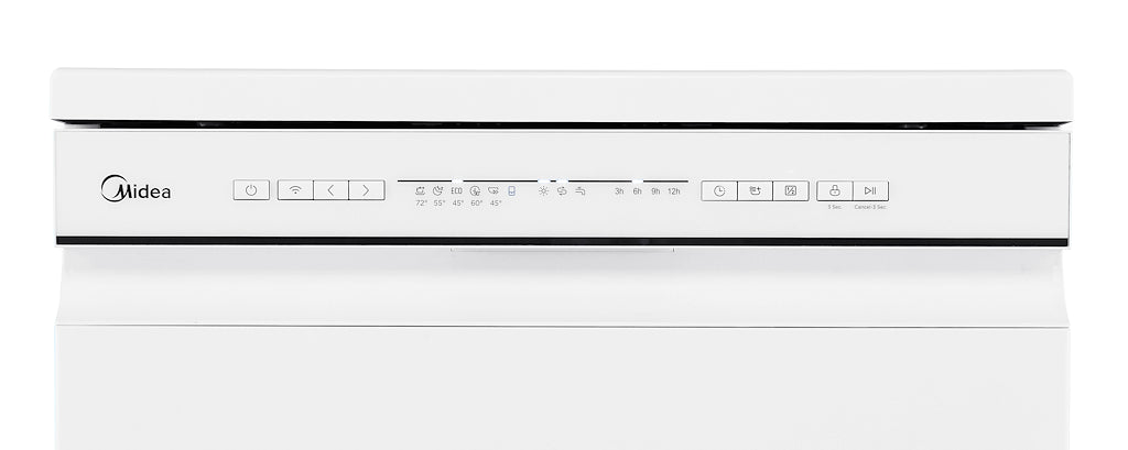 Midea MDWPF1233C(W)-WG-UK 12 Place Setting Freestanding 60cm Dishwasher - White