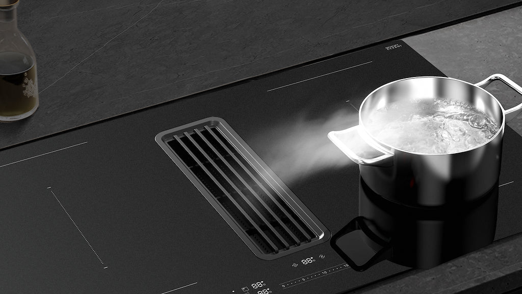 Midea Even Pro MIH7480Y225GKH1 80cm Induction Extractor Hob - Black