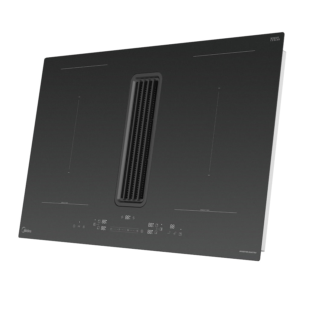 Midea Even Pro MIH7480Y225GKH1 80cm Induction Extractor Hob - Black