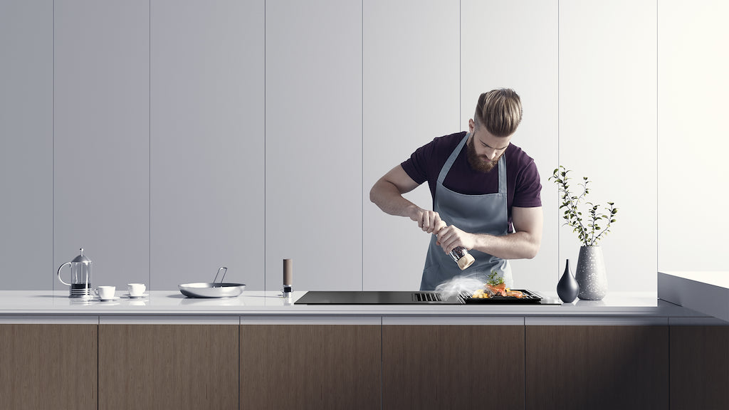 Midea Even Pro MIH7480Y225GKH1 80cm Induction Extractor Hob - Black