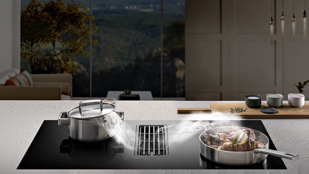 Midea Even Pro MIH7480Y225GKH1 80cm Induction Extractor Hob - Black