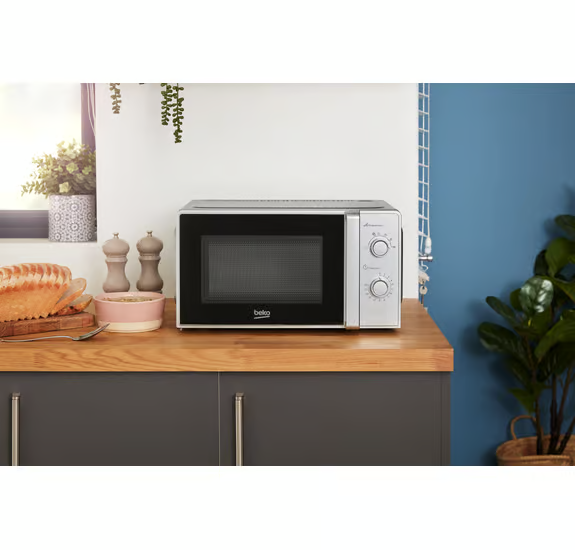 Beko MOC20100SFB 700W 20 Litre Compact Microwave - Silver