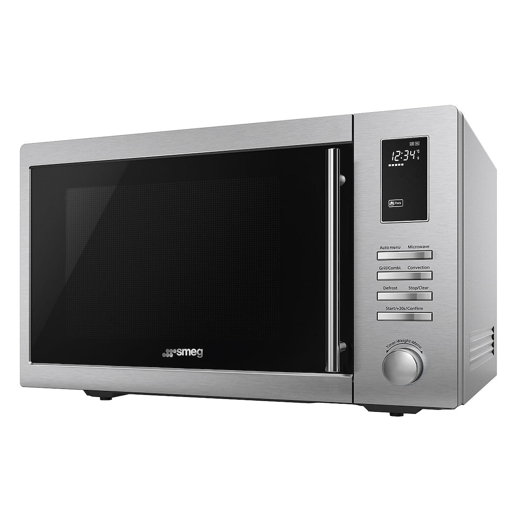 Smeg MOE34CXIUK 34 Litre Freestanding Combination Microwave in Stainless Steel