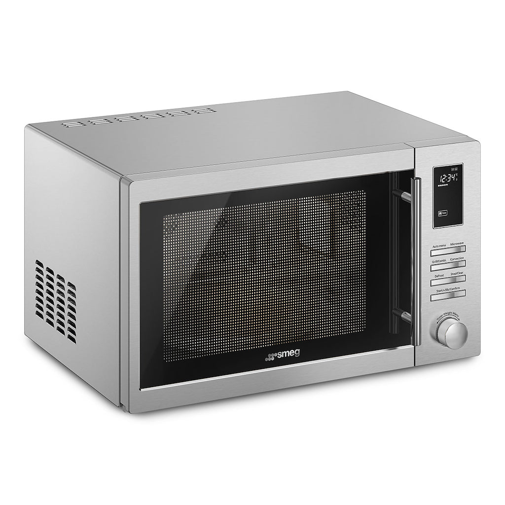 Smeg MOE34CXIUK 34 Litre Freestanding Combination Microwave in Stainless Steel