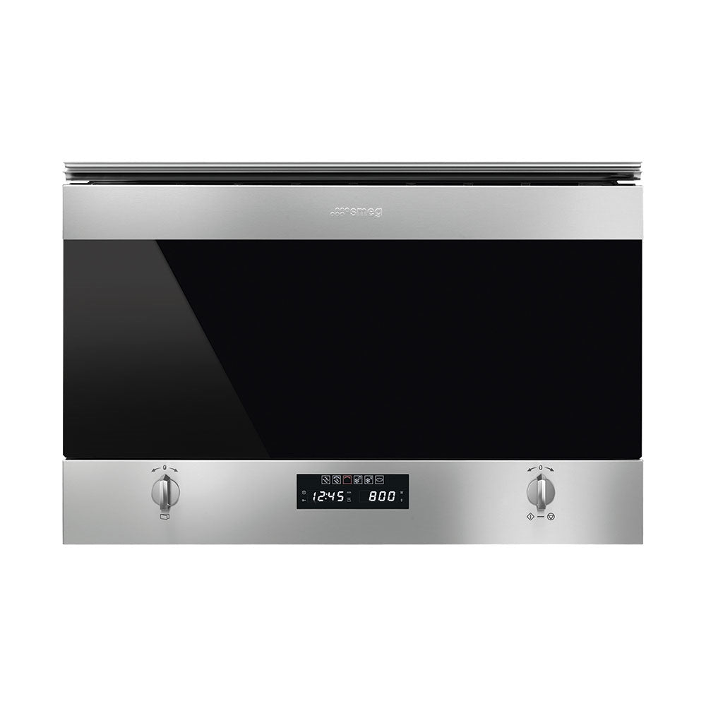 Smeg MP322X1 Classic 22 Litre Built In Microwave with Grill in Stainless Steel