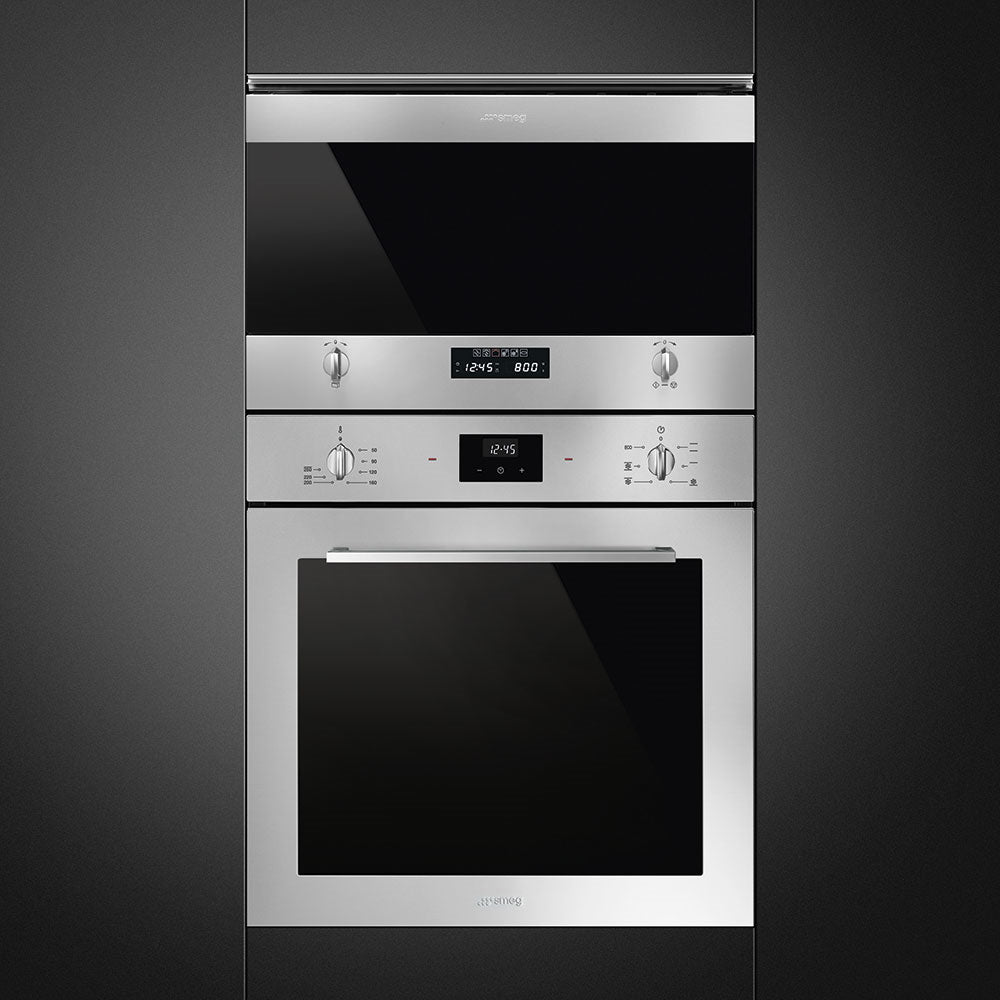 Smeg MP322X1 Classic 22 Litre Built In Microwave with Grill in Stainless Steel