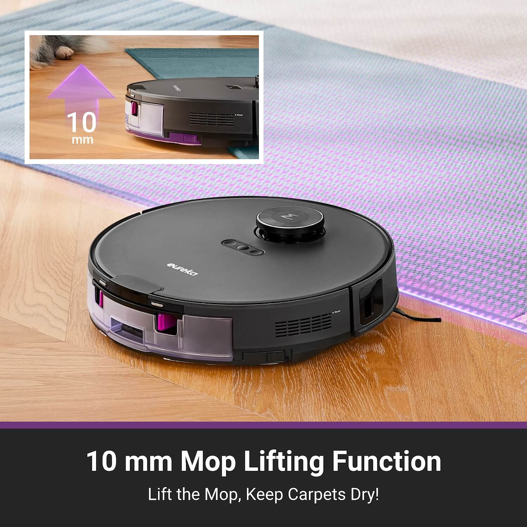 Eureka NERE20PLUSBK Robotic Vacuum Cleaner and Mop - Grey