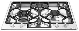 Smeg PGF64-4 62cm Classic Gas Hob, Stainless Steel