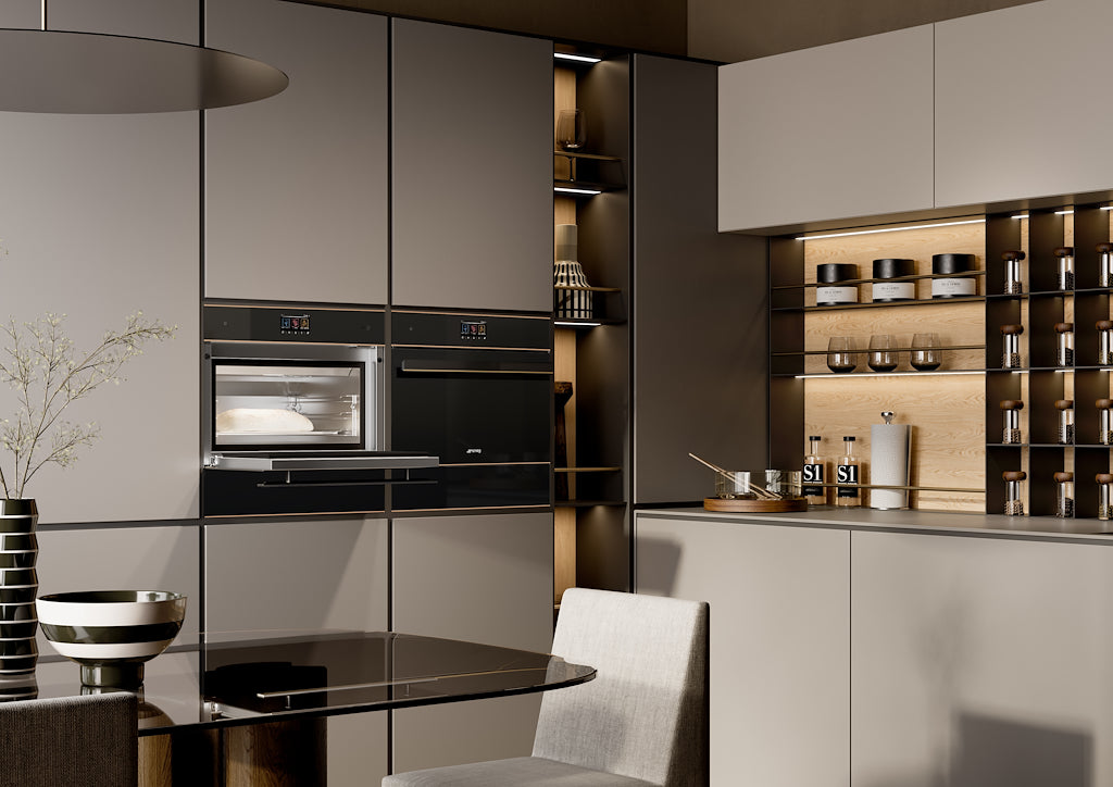 Smeg SO4604S4PNR 45cm Dolce Stil Novo Steam 100 PRO Oven, Copper Trim