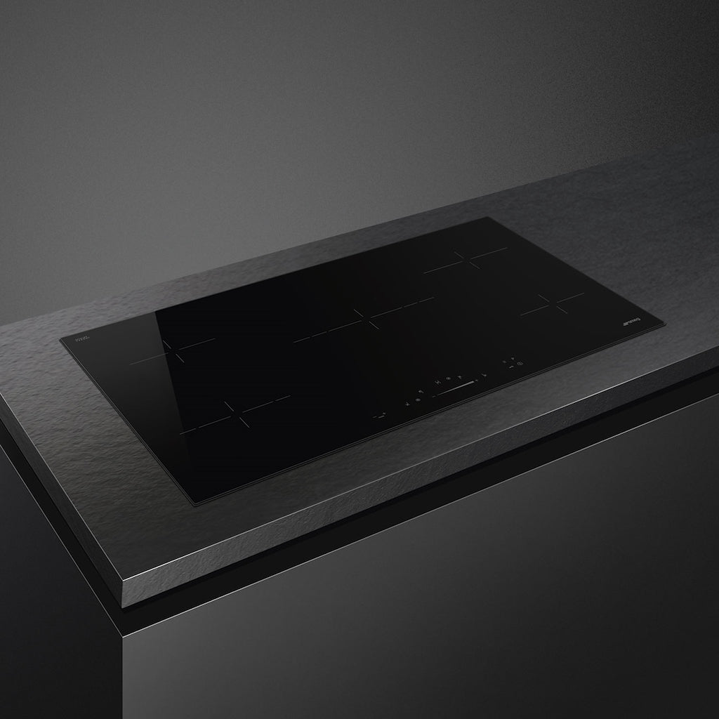 Smeg SE495ETD 90cm Ceramic Hob, Black