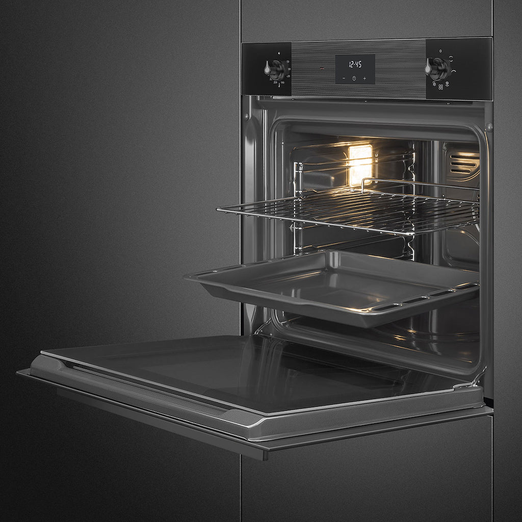 Smeg SF6100VB3 60cm Linea Multifunction Single Oven, Black