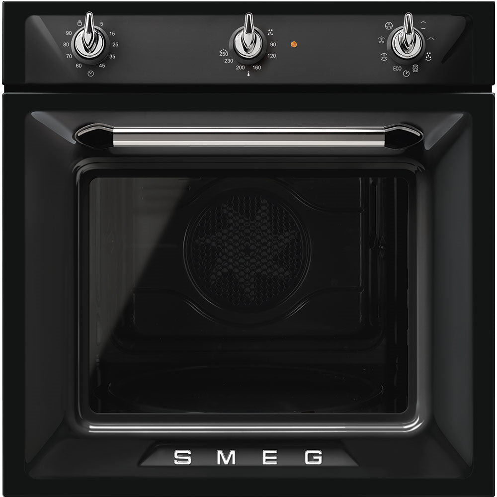 Smeg SF6905N1 60cm Victoria Single Oven in Black