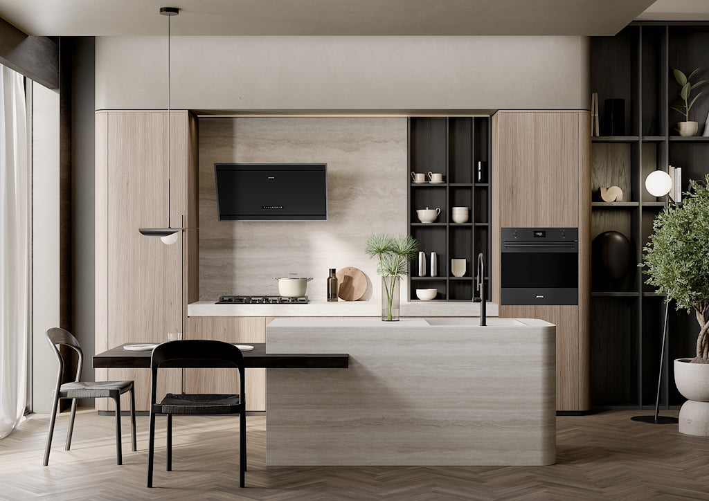 Smeg SFP6301TVN 60cm Classic Pyrolytic Single Oven, Matte Black