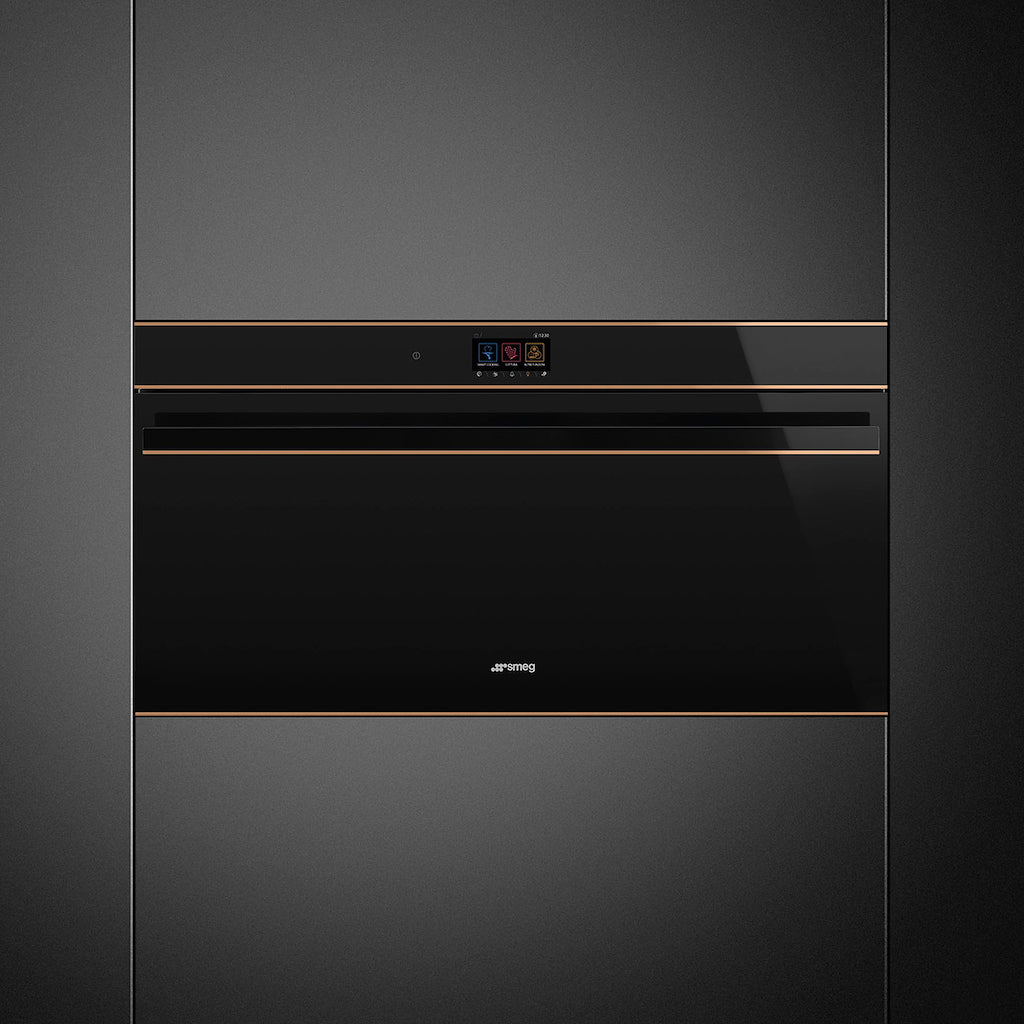 Smeg SFPR9604TNR 90cm Dolce Stil Novo Pyrolytic Single Oven Copper Trim