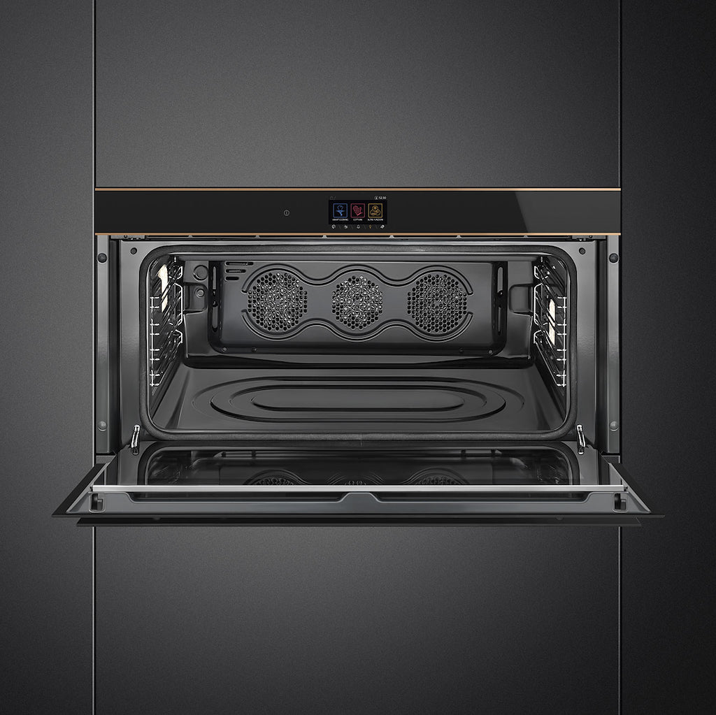 Smeg SFPR9604TNR 90cm Dolce Stil Novo Pyrolytic Single Oven Copper Trim