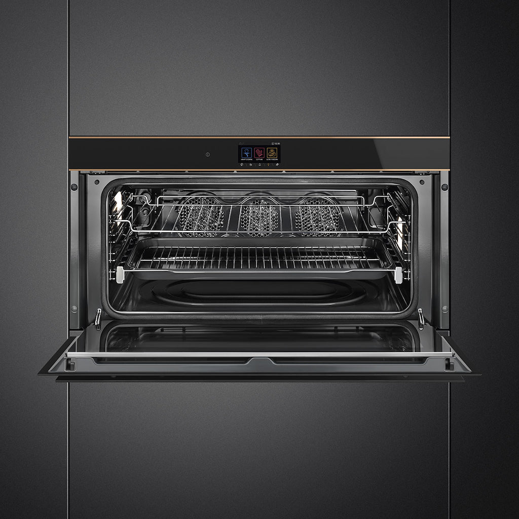 Smeg SFPR9604TNR 90cm Dolce Stil Novo Pyrolytic Single Oven Copper Trim