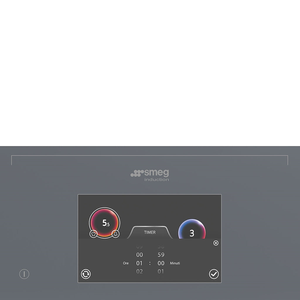 Smeg SIA1963DS 90cm AREA Induction Hob, Silver