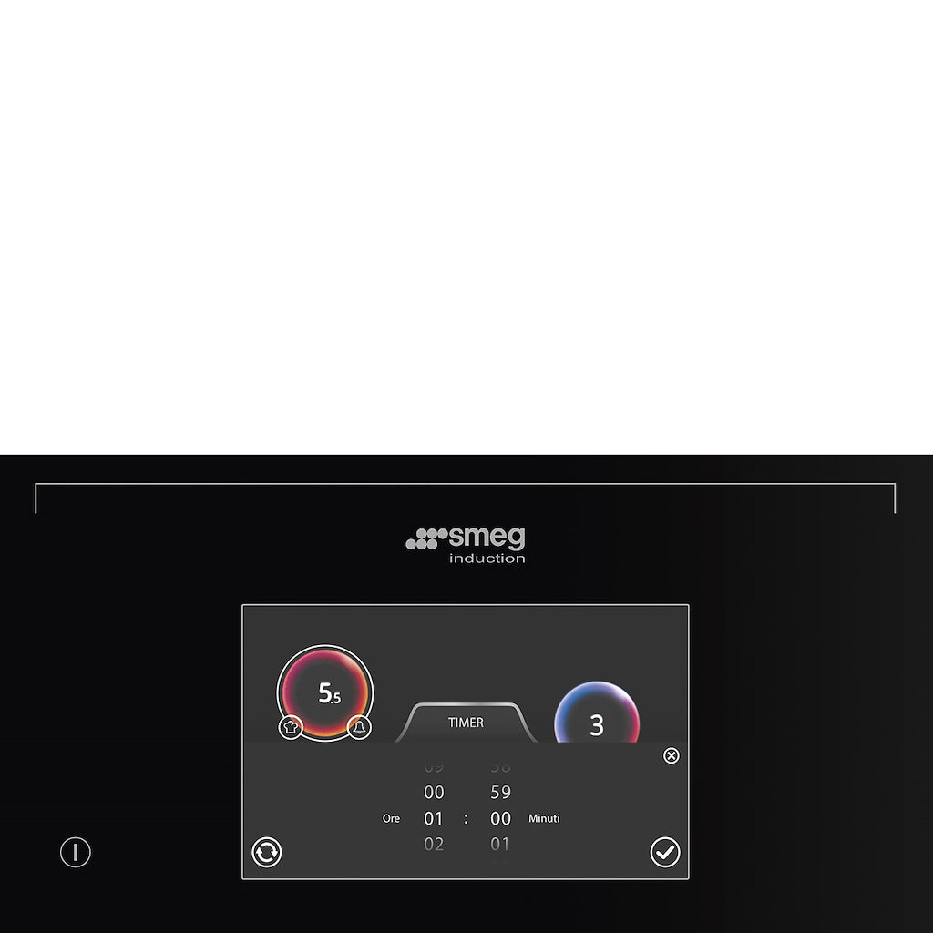 Smeg SIA1963D 90cm AREA Induction Hob, Black