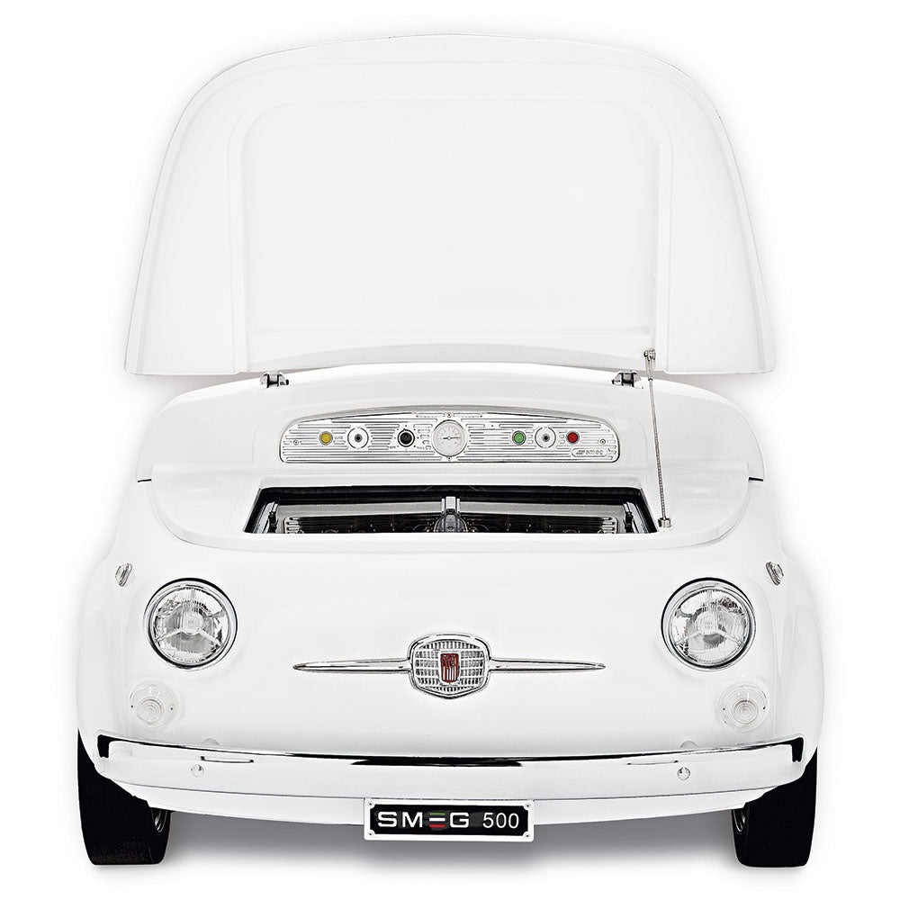 Smeg SMEG500B 50s Retro Style FIAT 500 Refrigerator, White