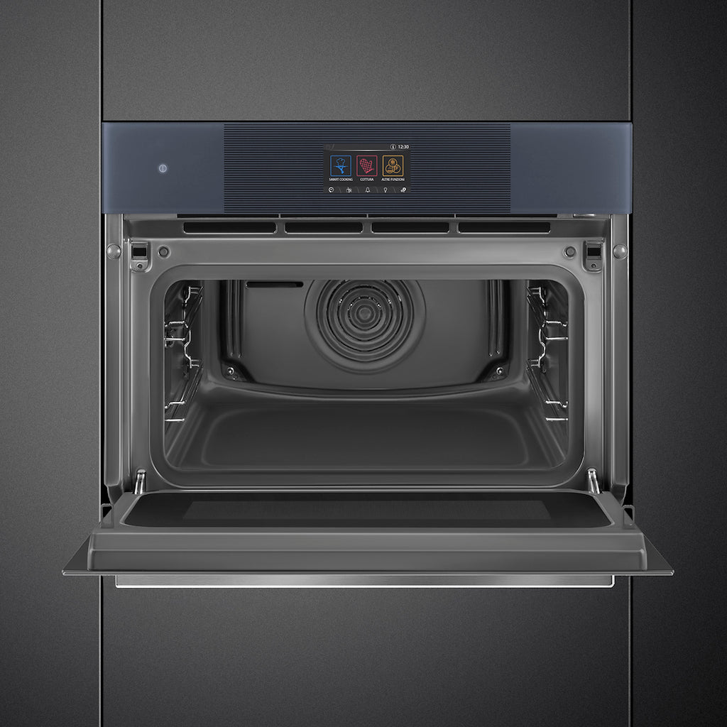 Smeg SO4104APG 45cm Linea Omnichef Oven, Neptune Grey