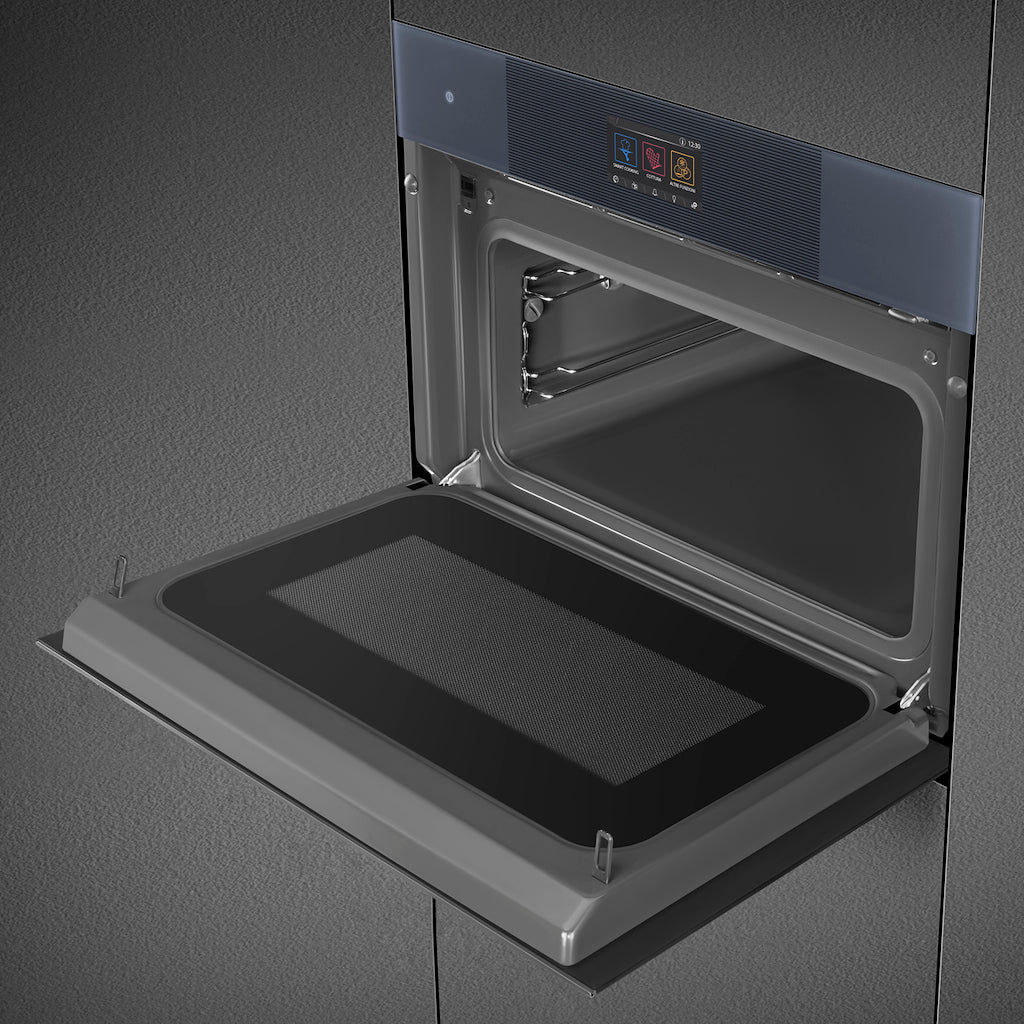 Smeg SO4104APG 45cm Linea Omnichef Oven, Neptune Grey