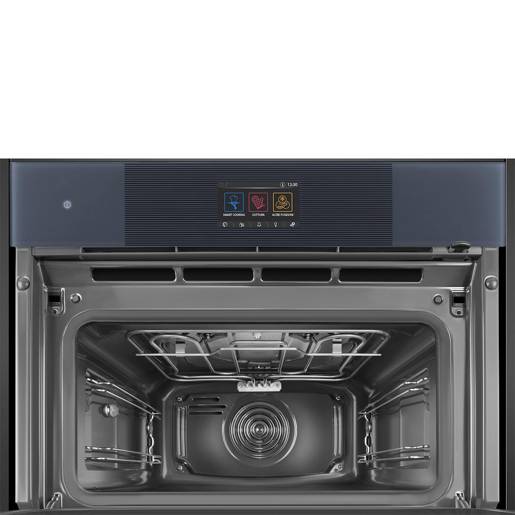 Smeg SO4104APG 45cm Linea Omnichef Oven, Neptune Grey